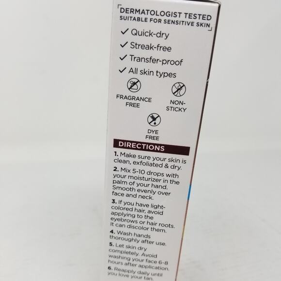 New L'Oreal Paris Sublime Bronze Self-Tanning Facial Drops 1 Oz. New in Box - Picture 5 of 7